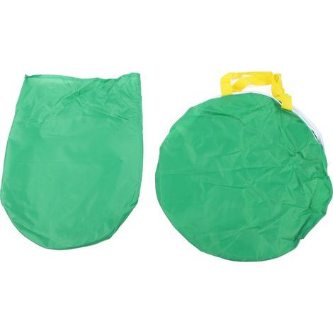 Großer, wiederverwendbarer und faltbarer Laubsack aus Polyethylen mit mehreren Tragegriffen zum Transport von Gartenabfällen. Gartenhelfer. (1/5)