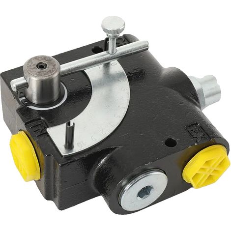 Vanne de contrôle de débit pour moteur hydraulique, taille de port 3/4 pouce, contrôle de débit variable, adaptée aux systèmes hydrauliques, construction en laiton, température de fonctionnement -20°C (1/5)