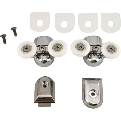 Confezione rotelle e Cuscinetti Superiori Novellini samoa king R03BOALSU1  Cromo
