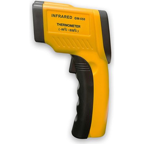 Thermomètre Infrarouge, Sans Contact Laser Thermomètre Infrarouge de -50°C à 550°C, Ecran LCD Rétroéclairé (Pas pour l'homme)-DOU