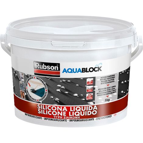 Aquablock Silicone Liquido SL3000 Bianco RUBSON 5 kg (1/4)