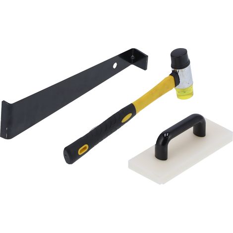 Outils pour la pose de planchers : kit de cales d'espacement et de frappe pour joints de 6,35 mm (1/4 po) pour la rénovation domiciliaire (1/5)