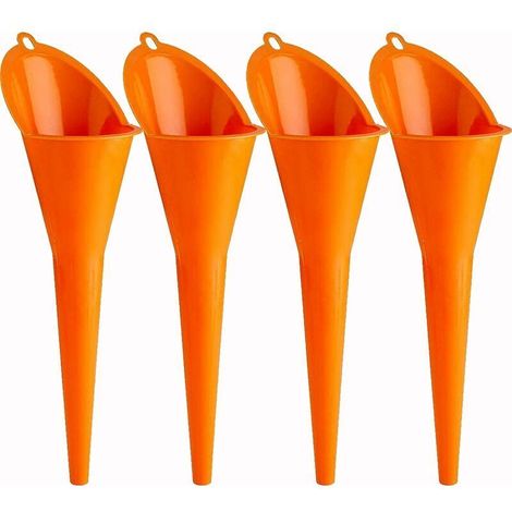 Entonnoir long 4 Pack entonnoir à huile moteur à essence additif moto ferme agricole utilisation pratique
