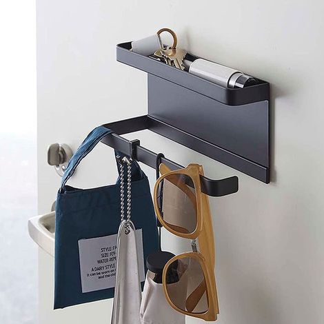 Schwarzes Magnetregal – Praktischer Organizer