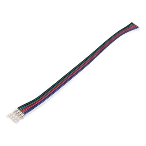 Connecteur LED RGBW 12mm double câble 10cm Ecolight (1/3)