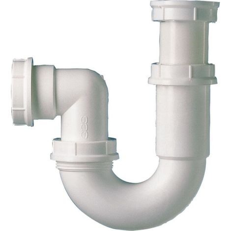 Siphon de lavabo articulé 40 mm – Réglable de 30 à 75 mm – Orientable à 360° – Écrous ergonomiques pour installation rapide (1/5)
