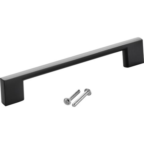 SOTECH Möbelgriff Bügelgriff Blackline XII schwarz matt Schubladengriff Schrankgriff inkl. Schrauben - Bohrlochabstand (BA) 128 mm, 1 Stück (1/4)