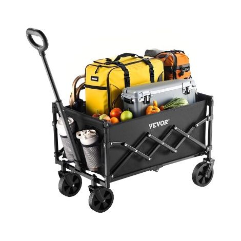 Chariot de Jardin Pliable - 120 L Chariot de Transport Utilitaire (1/5)