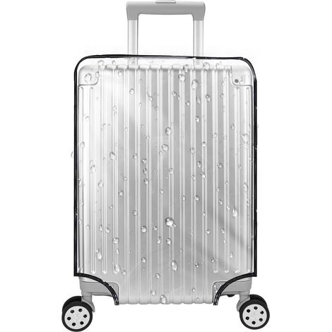 Housse Valise Potection, Housse de Valise en PVC Tanspaent, Housse Potection Valise Lavable Watepoof Luggage Cove DustPoof Scatchpoof Tolley Case Cove