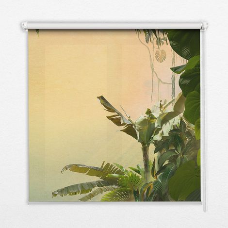 Tenda a Rullo Interna per Finestra - Tenda Filtrante Luce - Tenda Privacy - Tenda Decorativa Rettangolare - Rullo per Interni - (130 cm x 140 cm) - Telaio per piante (1/5)