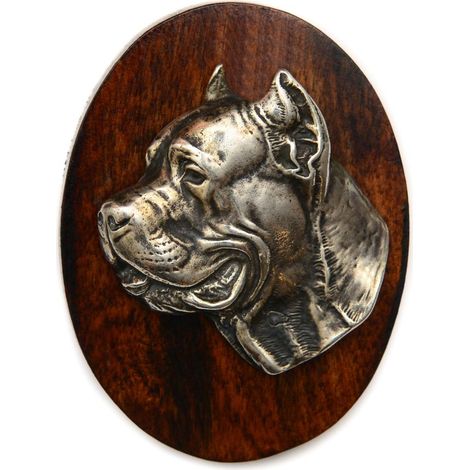 Cane Corso Italiano: broche para exposición canina, clip para número de inicio, insignia para perro de Art-Dog (1/4)