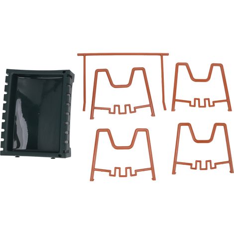 Support de couvercle de casserole durable en PP, base antidérapante stable, gain de place, pour planche à découper et rangement de cuisine. (1/5)