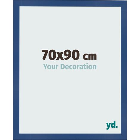 yd. - Cadre photo 70x90 - Bleu Fonce - MDF - Bologna (1/5)