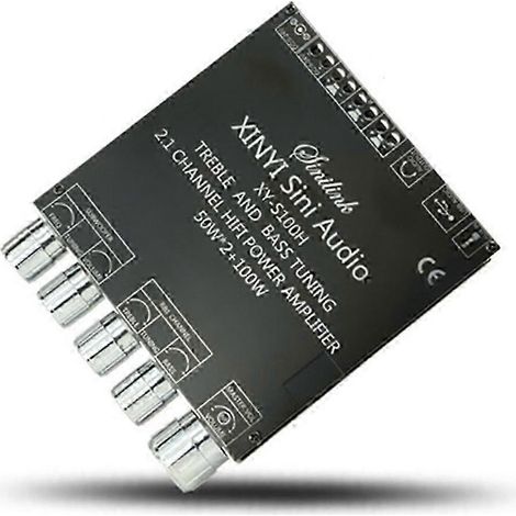 Carte d'amplificateur Bluetooth XY-S100H 2.1 canaux TPA3116D2 50 W x 2 + caisson de basses haute puissance 100 W, module audio BT5.0, alimentation DC 5-26 V kns (1/5)
