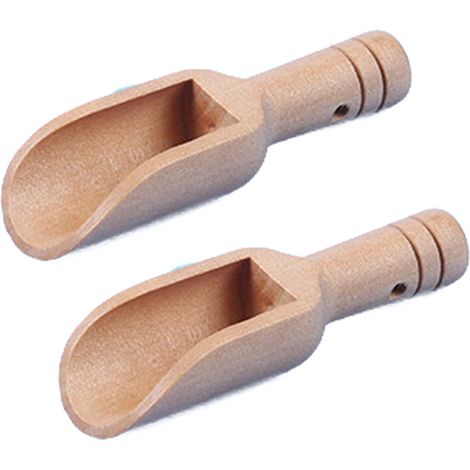 Scoop En Bois - Cuillère À Scoop En Hêtre Naturel Pour Farine Sucre Sel Café Céréales Sel De Bain - 1 Pièce (1/5)