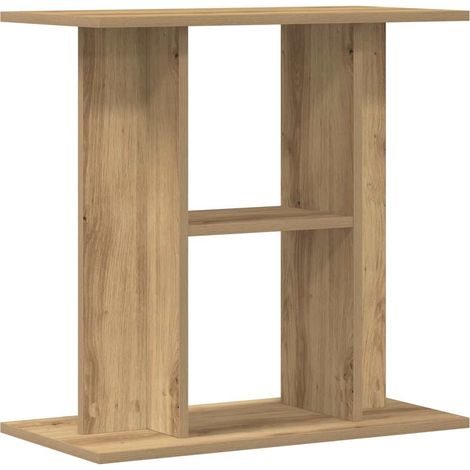 Support d'aquarium chêne marron 60x30x60 cm bois d'ingénierie