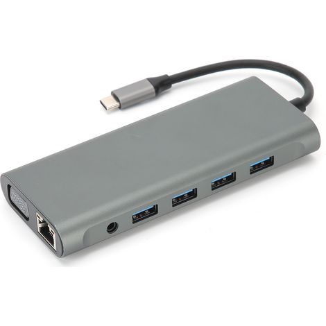 Station d'accueil 12 en 1 : adaptateur USB 3.0/2.0, VGA, RJ-45 et PD (1/5)