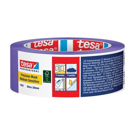 Nastro Carta Sensitive Int.est. Viola 4453 Tesa 50 ml 38 mm 4 Pezzi