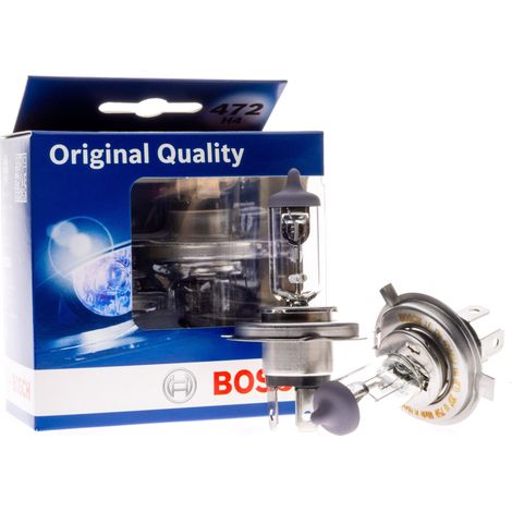 Bombillas halógenas Bosch H4 12 V 3000 K amarillas 55/65 W P43t, 2 unidades (1/5)