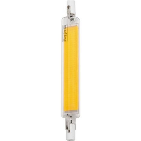 Beghelli lampadina LED filamento R7s 78mm, 5W, 700 lumen, luce neutra 4000K, attacco R7s, 360°, durata 15000 ore