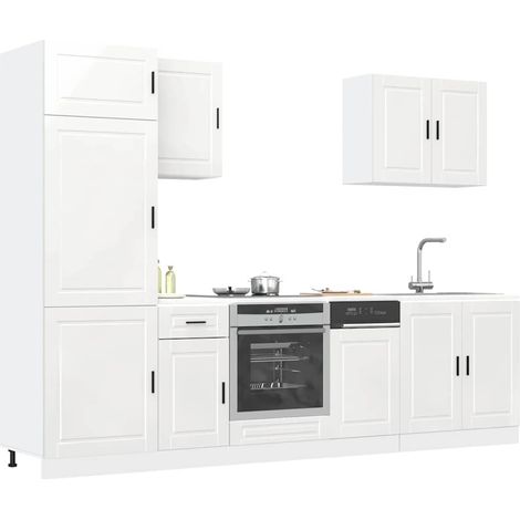 Ensemble d'armoires de cuisine 7 pcs Kalmar bois d'ingénierie (1/5)