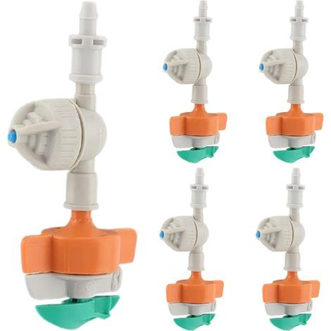 5-piece rotary sprinkler set - Hanging irrigation tool - Garden sprinkler - for flower beds, sports fields, farms, yards, greenhouses and (1/5)