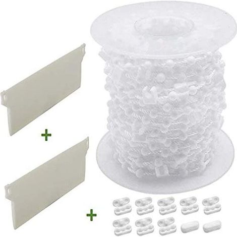 Kit de réparation de Stores verticaux, Accessoires pour store vertical, Bas Poids Chaîne Connecteurs Kit de remplacement pour les lattes de 127mm[A+++] (1/4)