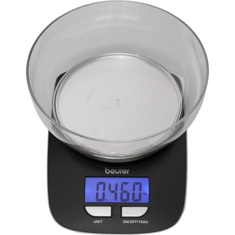 Beurer KS25 Bilancia da Cucina Nera Precisa