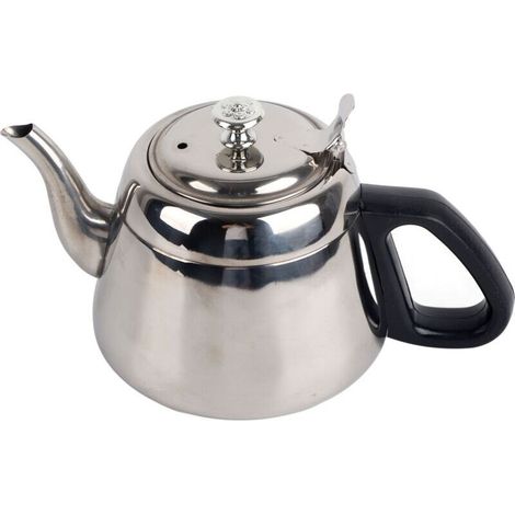 Théière en acier inoxydable 1,5 l 2L, théière à café, bouilloire à eau chaude avec filtre 2L (1/5)
