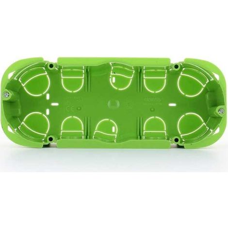 GW24406Pm Caja Rectangular de 6 Módulos para Paredes Móviles Ligeras Verde