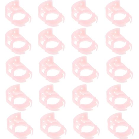 Store 20pcs Clips de Retenue Conduite de Carburant Voiture 7L3Z9S317B Clip de Fixation Guide de Tuyau en Plastique Pièces de Rechange Conduite de Carburant Automobile, Rose (1/5)