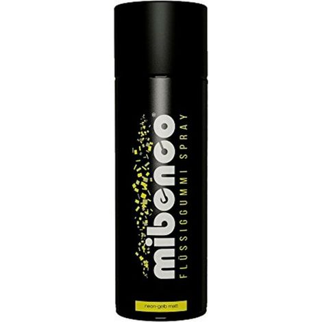 Mibenco MIB71421026 Spray liquide pour caoutchouc, 400 ml, jaune/néon mat