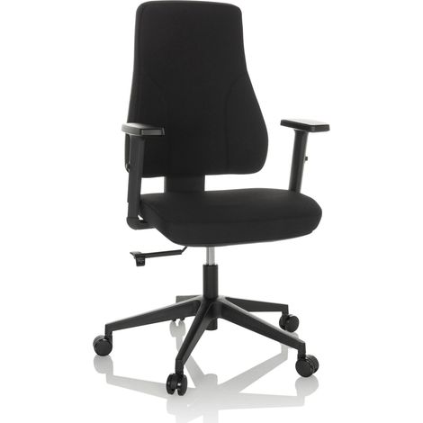 Bürostuhl / Drehstuhl MATHES Stoff schwarz hjh OFFICE (1/5)