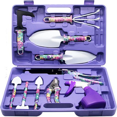 Ensemble de 5 ou 10 outils de jardinage et de plantation : pelle, plateau de plantation, pelle à désherber, pelle à jardin. (1/5)