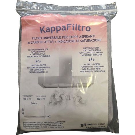 Filtre universel avec charbon actif 90 x 47cm (FK022) Hotte