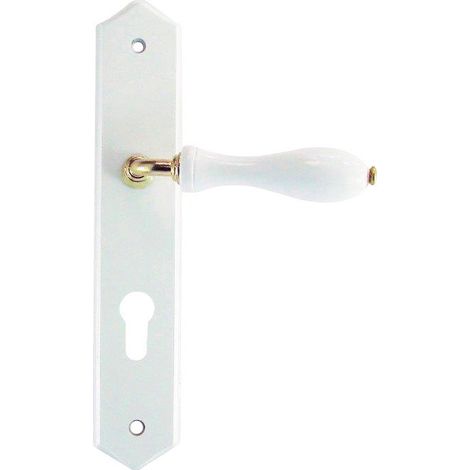 Maniglia porta rustica bianca chiave I - Dt2000