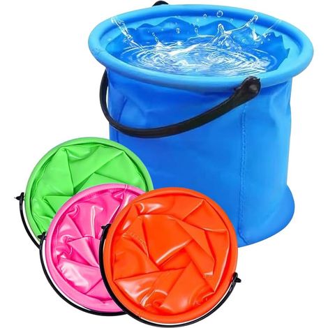 Faltbarer Eimer 4er Set 2L Strand Wassereimer Tragbar Camping Kotzeimer. (1/5)