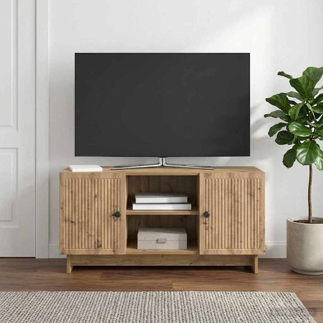 TV-Schränk 102 x 34,5 x 50 cm Artisan-Eiche Holzwerkstoff (1/5)