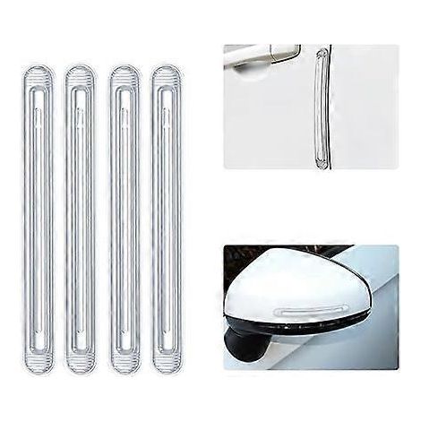 Lot de 4 bandes de protection anti-friction pour pare-chocs, bandes anti-collision pour voiture, protection des bords de portières, bandes de protection anti-collision pour voiture et camion (14,7 cm) (1/5)