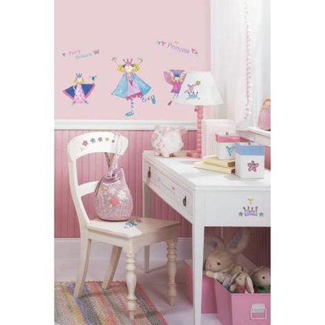 PRINCESSES FÉES AMUSANTES - Stickers repositionnables petites princesses fées amusantes (1/3)