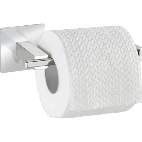 WENKO Turbo-Loc® Quadro portarotolo - Fissaggio senza trapano, Acciaio inossidabile, 16.5 x 6.5 x 7 cm, Cromo (1/5)