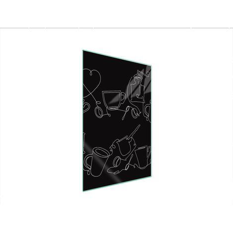 Glasschneidebrett 35x52 Schwarz (1/5)
