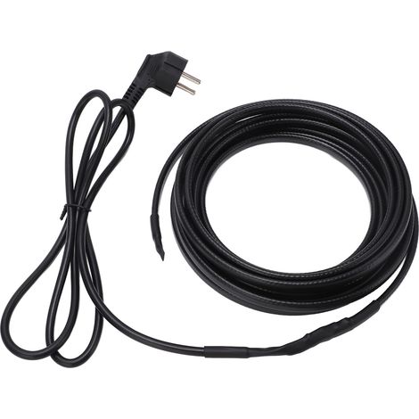 Câble chauffant autorégulant 5m avec prise EU 220V pour dégivrage et protection antigel de tuyaux en hiver (1/5)