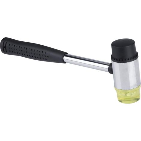 Marteau en Caoutchouc pour Outil en Cuir, Outil en Cuir pour Marteau en Caoutchouc à Main en Plastique Double Face(35mm) (1/5)