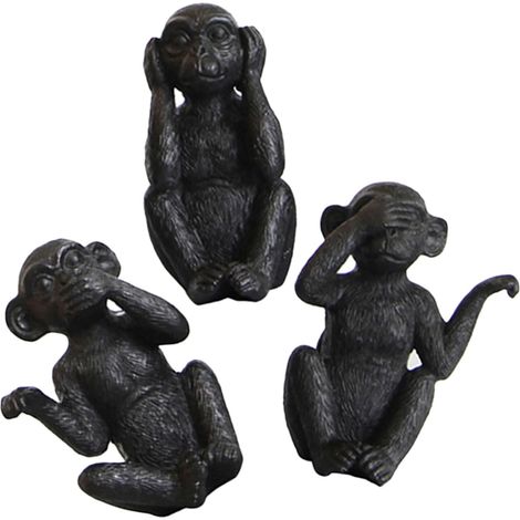 Pi ces Statues R sine Singe Set D cor Bureau D coration (1/5)