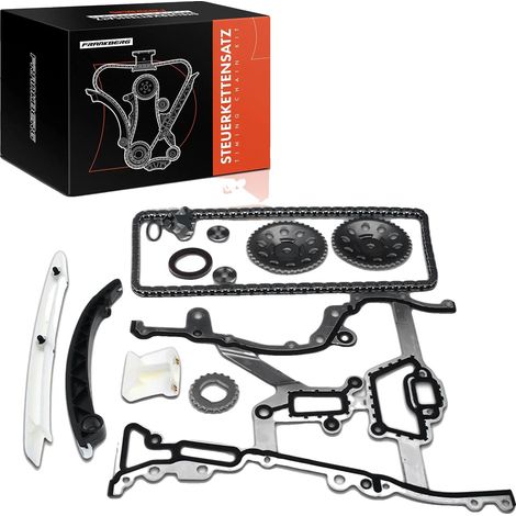 Kit de cadena de distribución, 130 eslabones de longitud, acero de alta resistencia, compatible con modelos Opel, duradero bajo tensión, conforme a los estándares de la industria. (1/5)