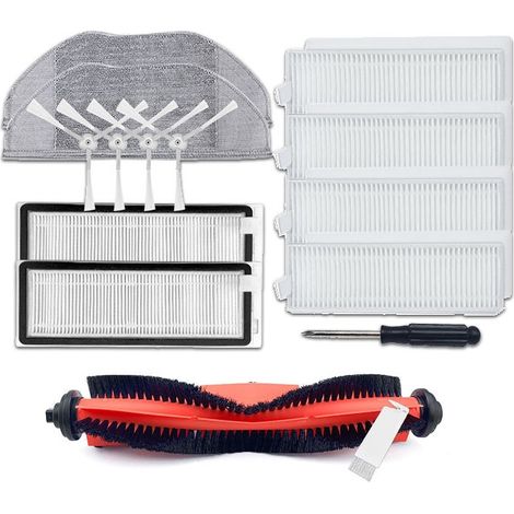 La superficie principal del filtro se limpia con un cepillo y un paño, y resulta ideal como pieza de repuesto para la aspiradora robot Xiaomi G1 MI MJSTG1. (1/4)