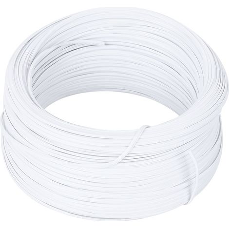 Fil de fer galvanisé, liens torsadés blancs, matériel de protection, noyau unique de 0.55mm à l'intérieur du bricolage (1/5)