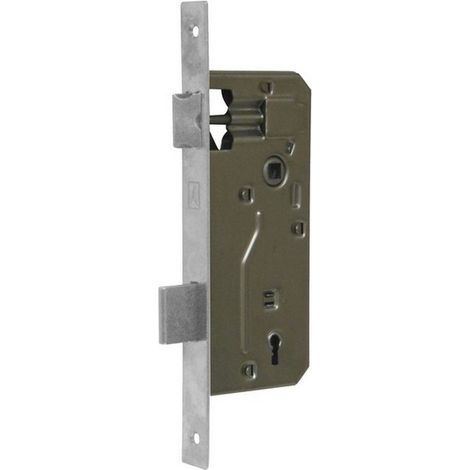 1PZ SERRATURA LEGNO PATENT INFILARE B/QUADRO ART.540-F/NICHELATO E.50