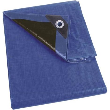 Lona de protección bache impermeable azul 5 x 8 metros